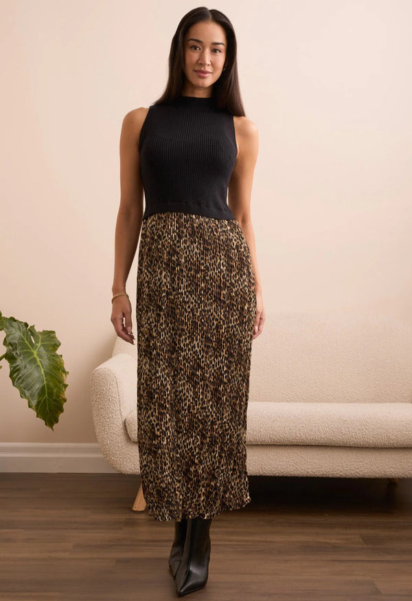 Sleeveless Twofer Maxi Dress