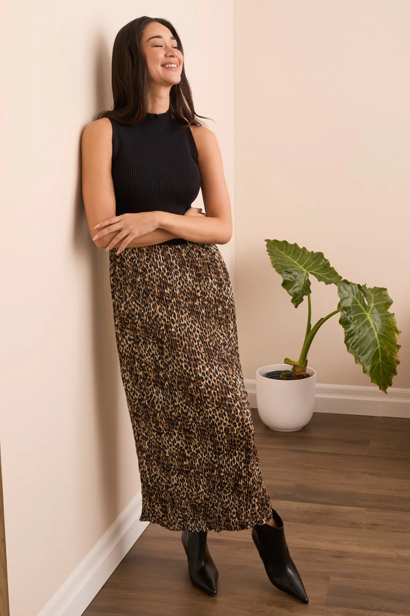 Sleeveless Twofer Maxi Dress