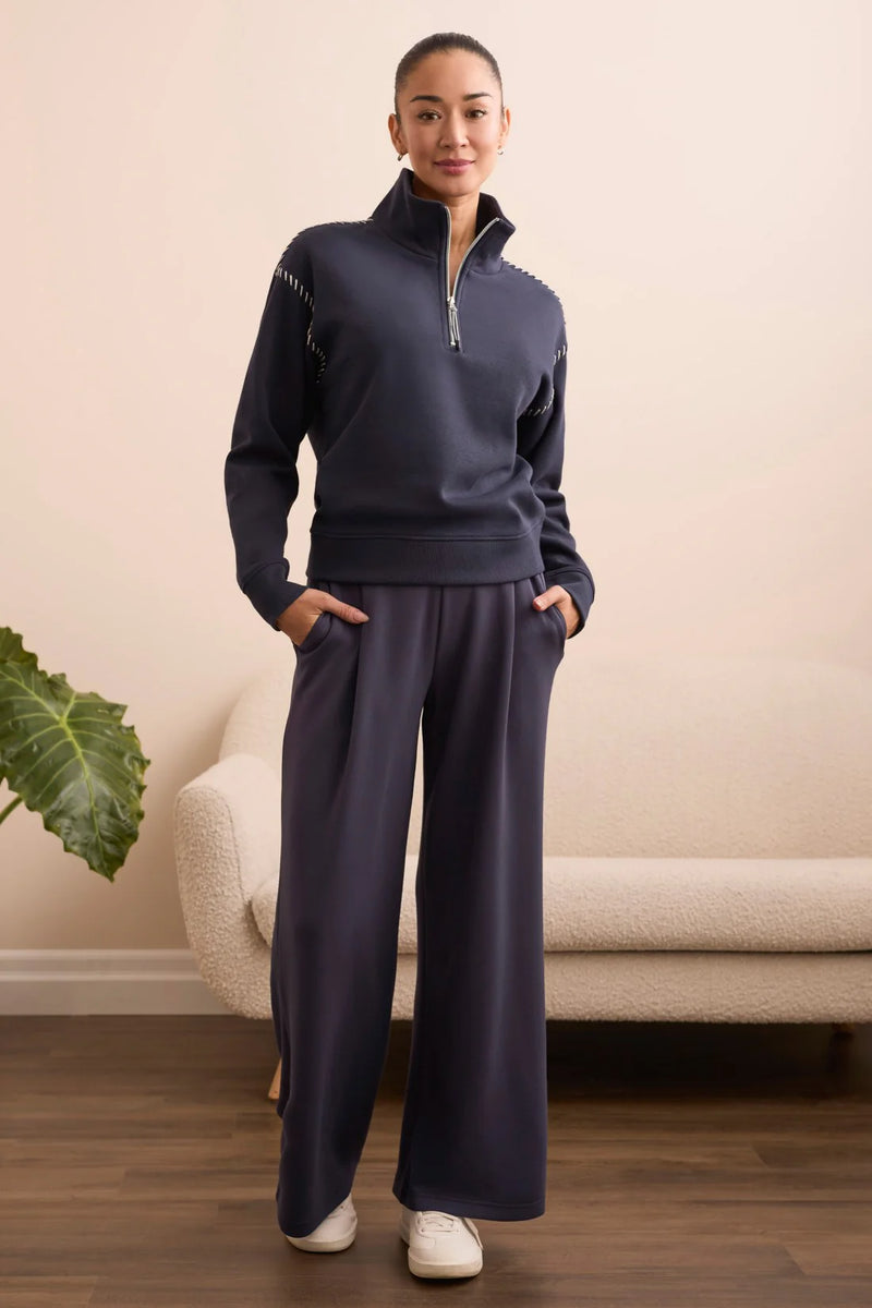 Techno Lux Wide Leg Pull-On Pants