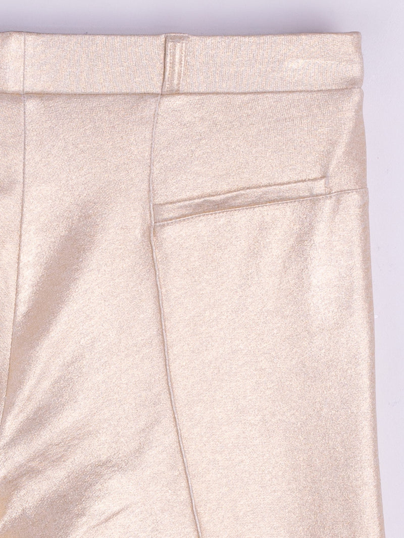 Metallic Gold Stretch Trousers