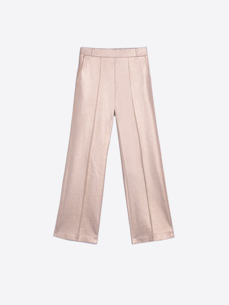 Metallic Gold Stretch Trousers