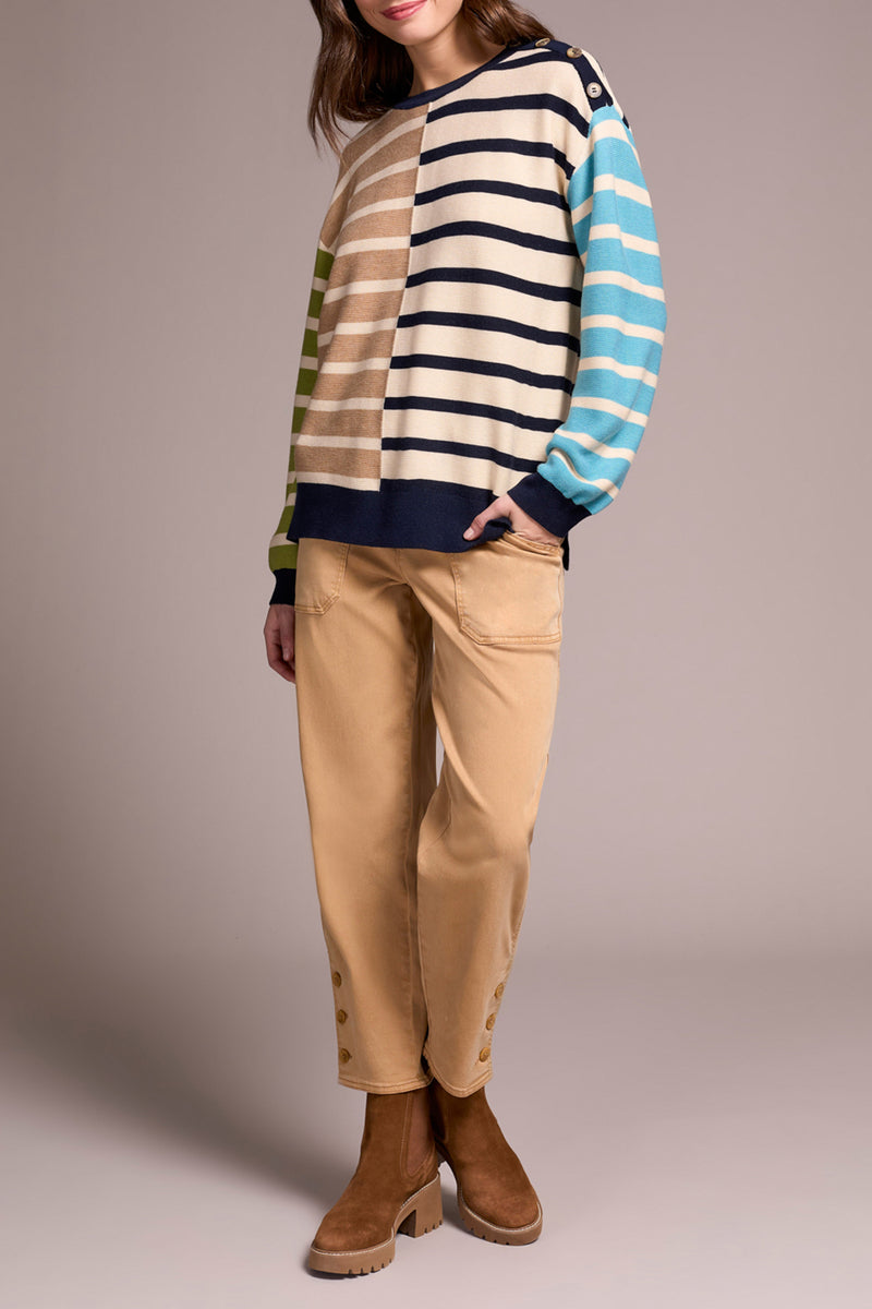Stripe Crewneck Sweater