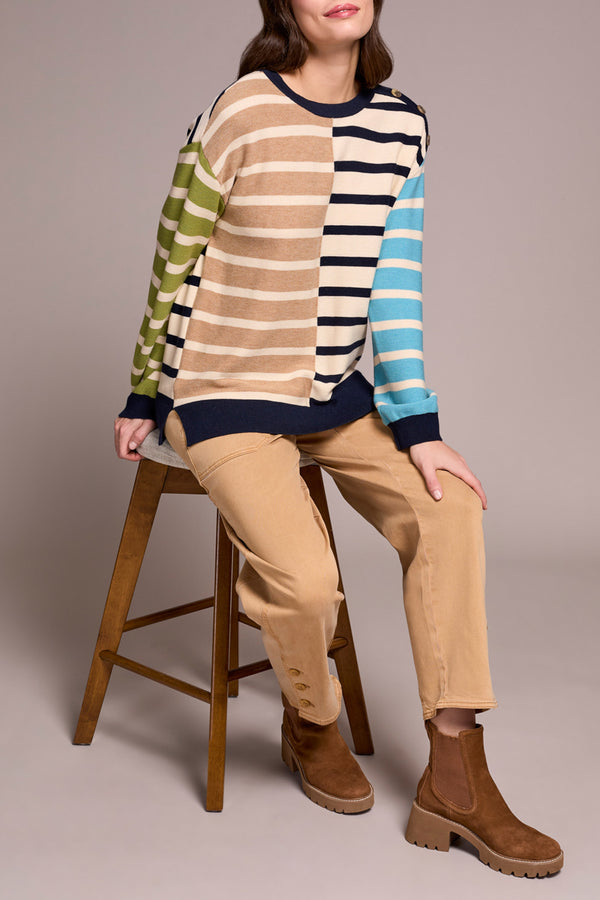 Stripe Crewneck Sweater