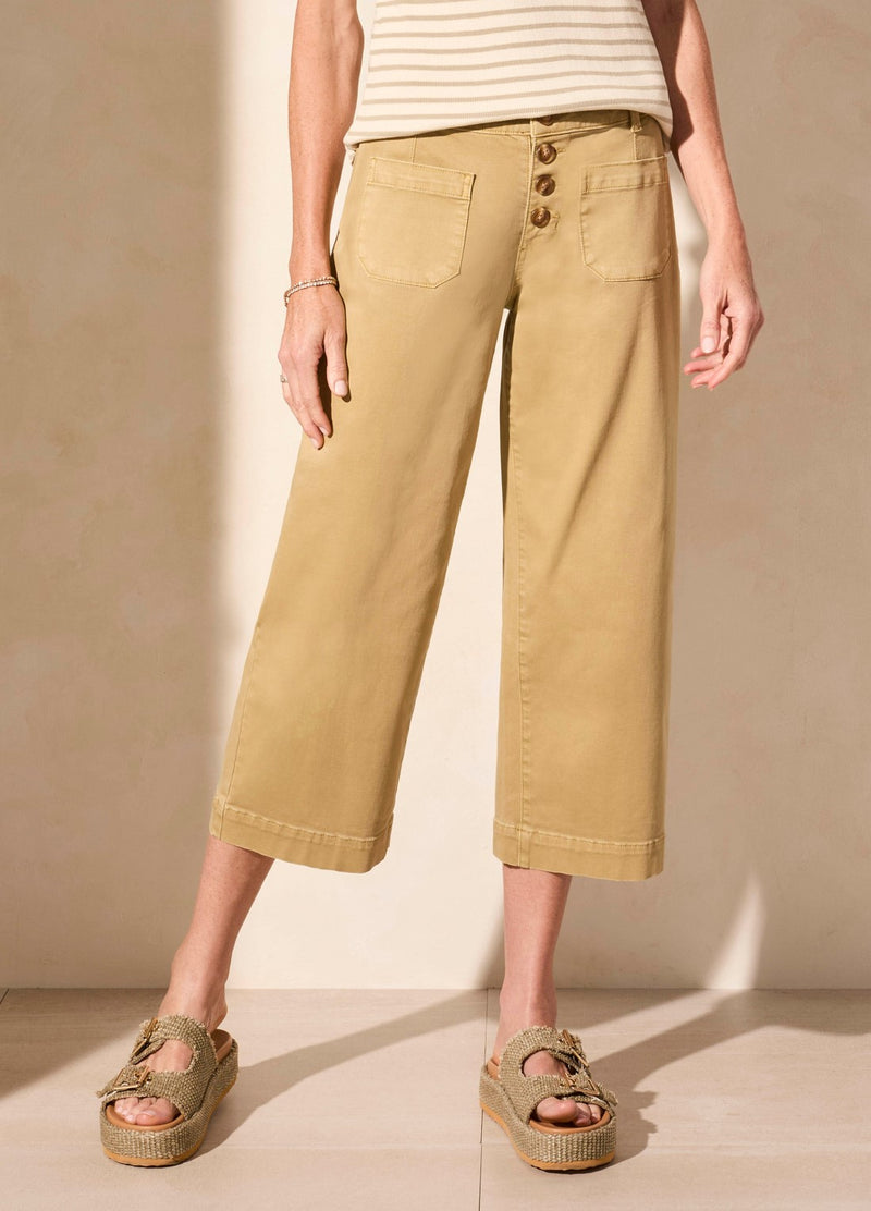 Audrey Comfort Stretch Wide Leg Crop Jeans