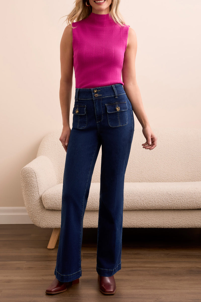 Brooke High Rise Palazzo Trousers
