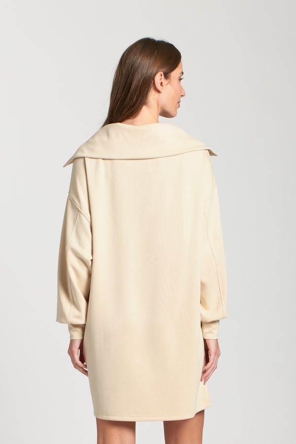 Half Zip Sweatshirt Dress