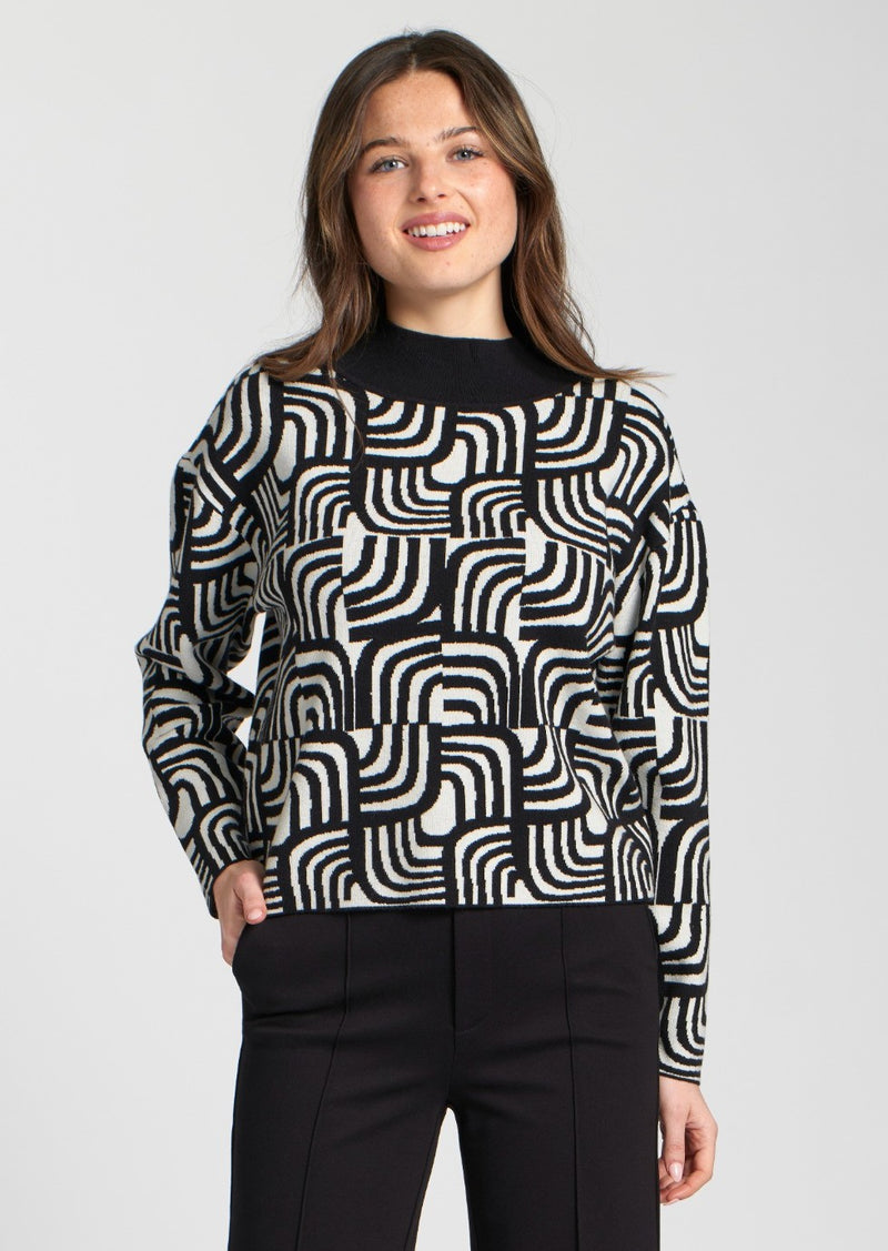Interlocking Curves Jacquard Pattern