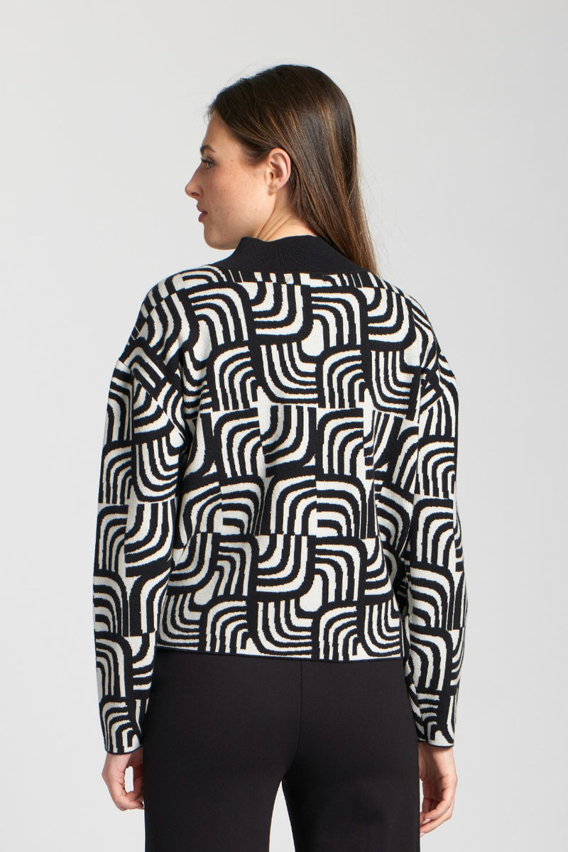 Interlocking Curves Jacquard Pattern
