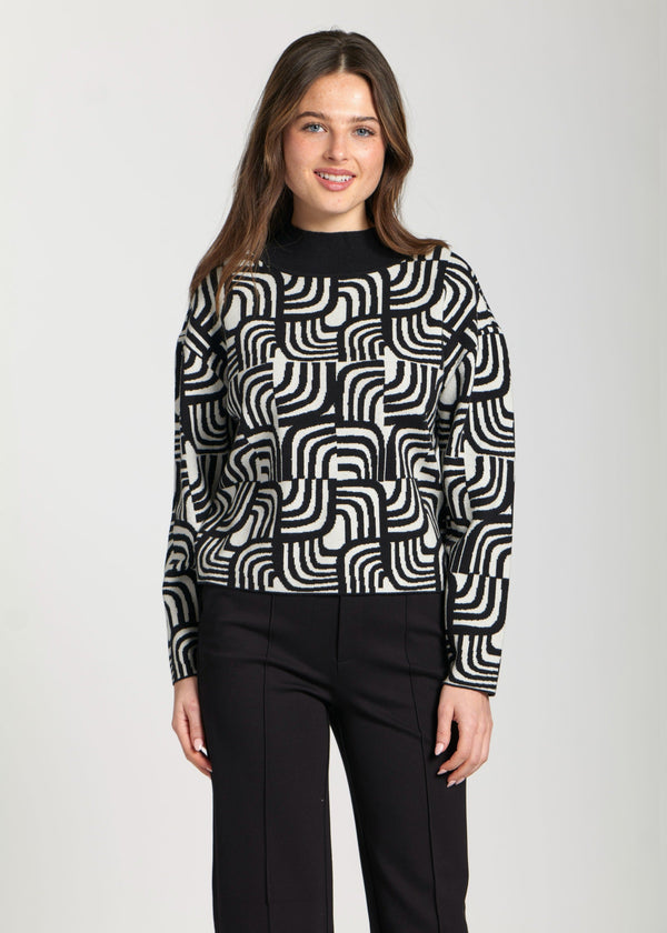 Interlocking Curves Jacquard Pattern