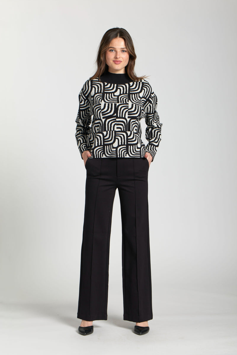Interlocking Curves Jacquard Pattern