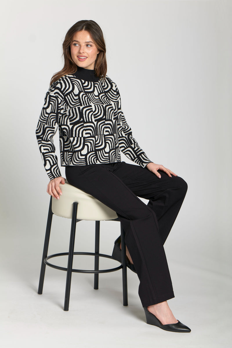 Interlocking Curves Jacquard Pattern