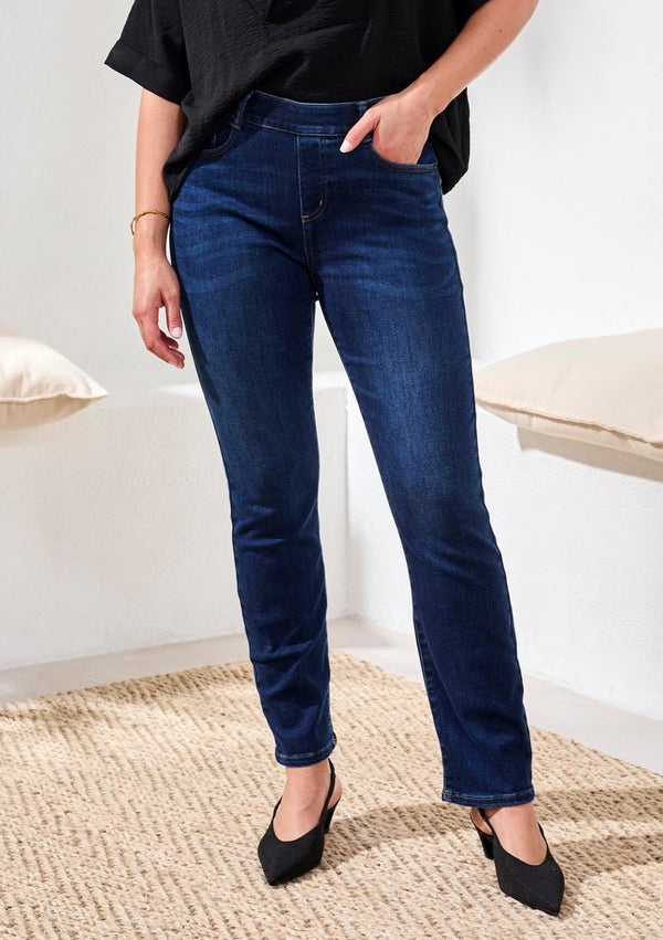 Sophia Curvy Pull On Slim Crop Jean