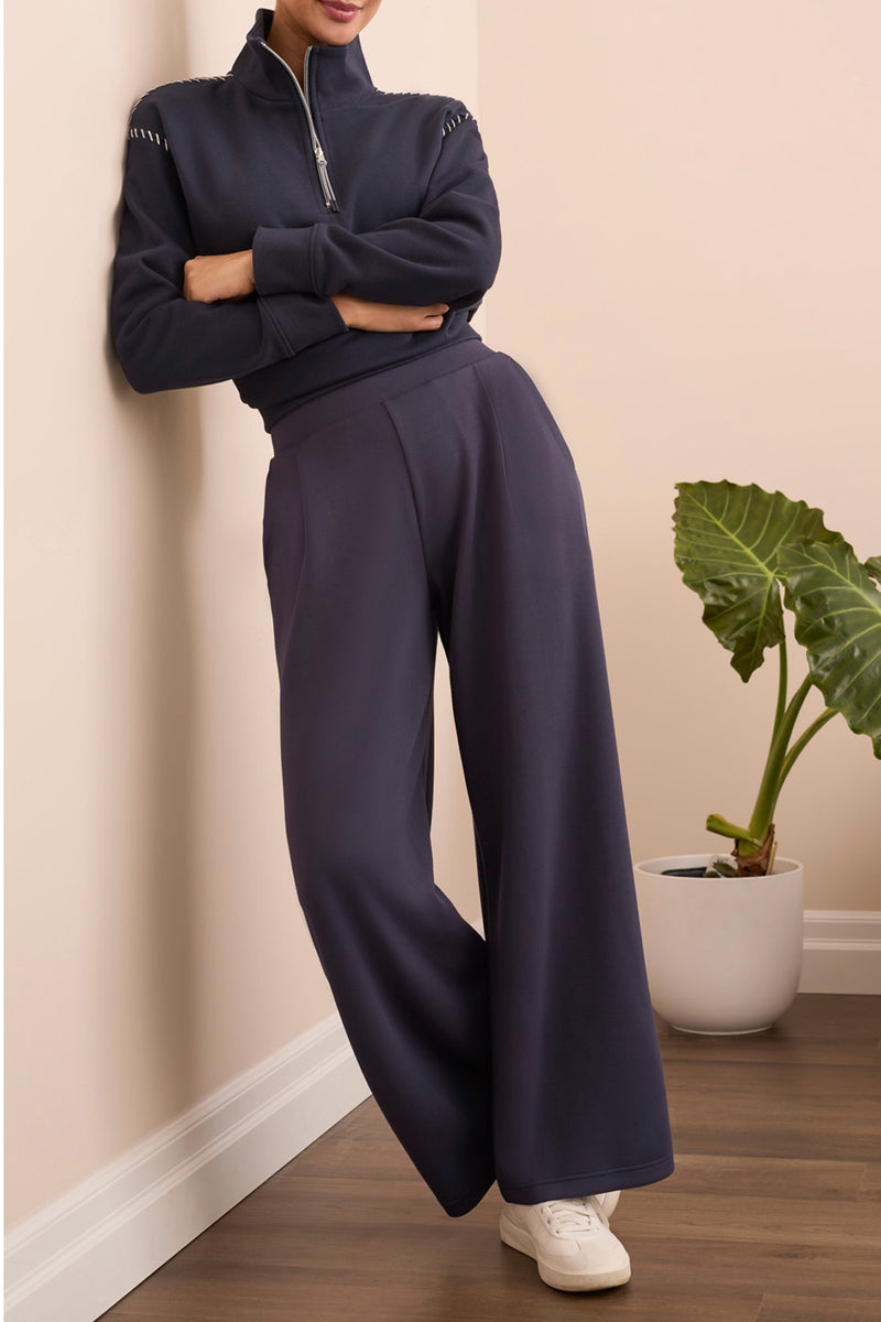Techno Lux Wide Leg Pull-On Pants