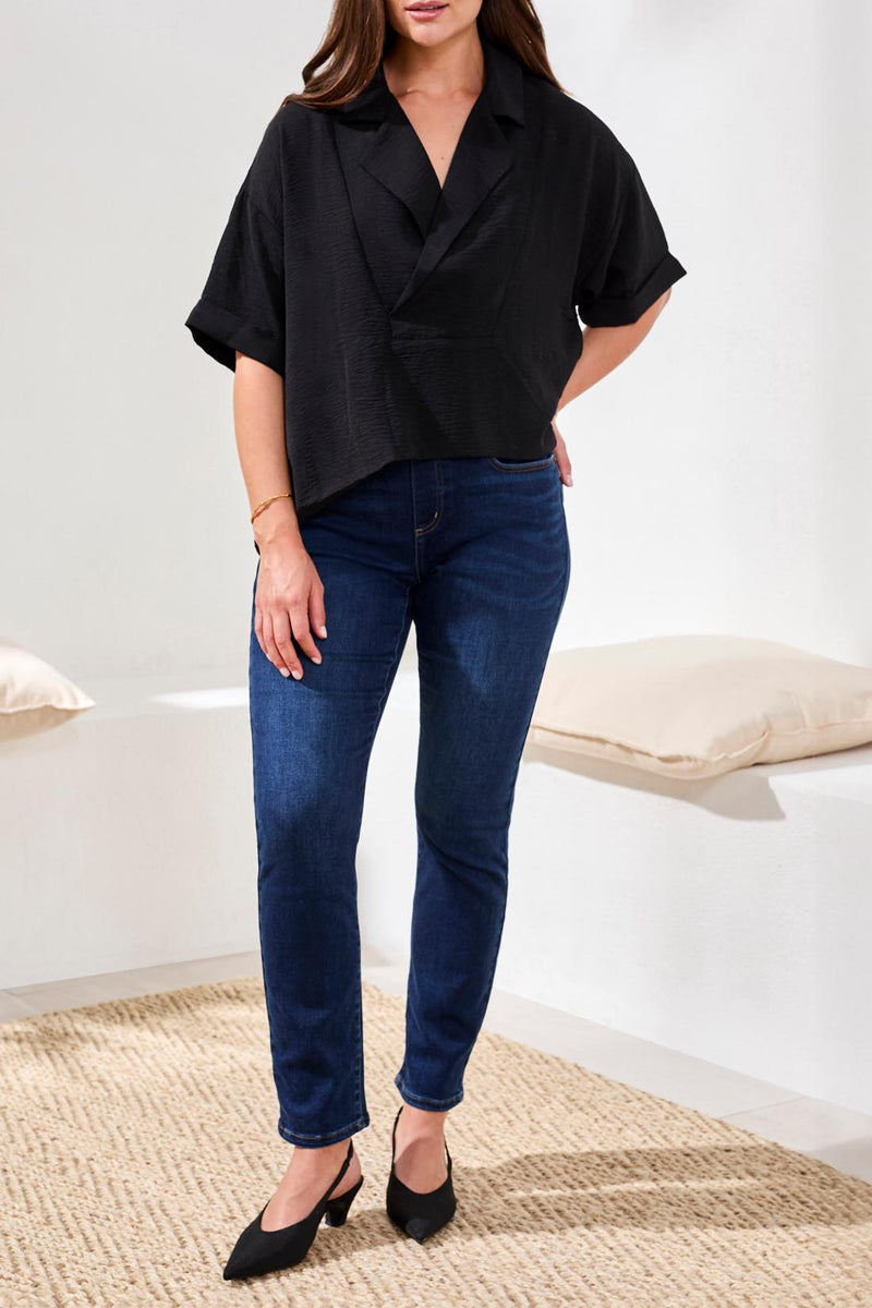 Sophia Curvy Pull On Slim Crop Jean