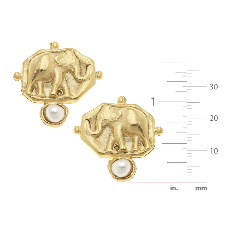 Elephant Clip Earrings