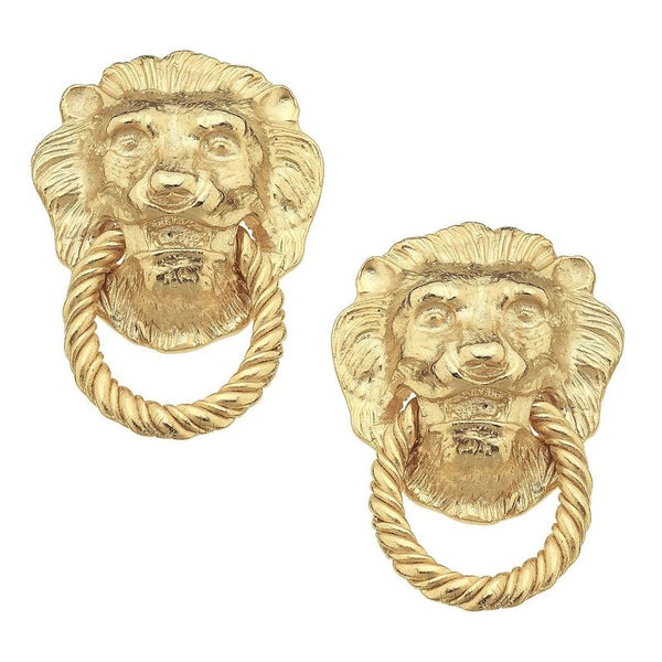 Lion Knocker Earrings