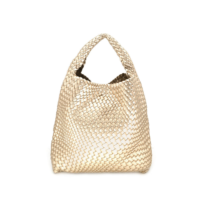 Woven Tote - 5 Colors One Size Champagne
