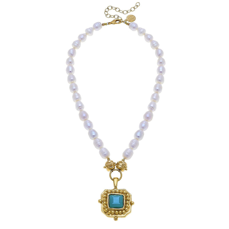 Aqua London Pearl Necklace
