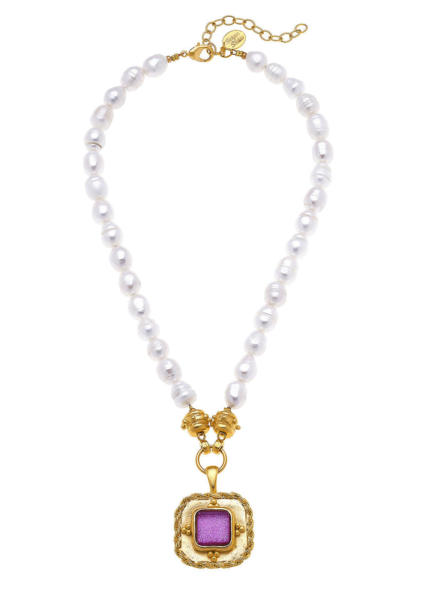 Pink Madeline Pearl Necklace