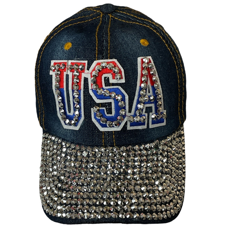 USA Rhinestone Hat