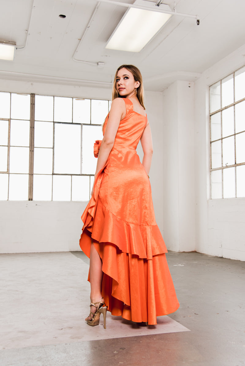 Orange Rose Gown