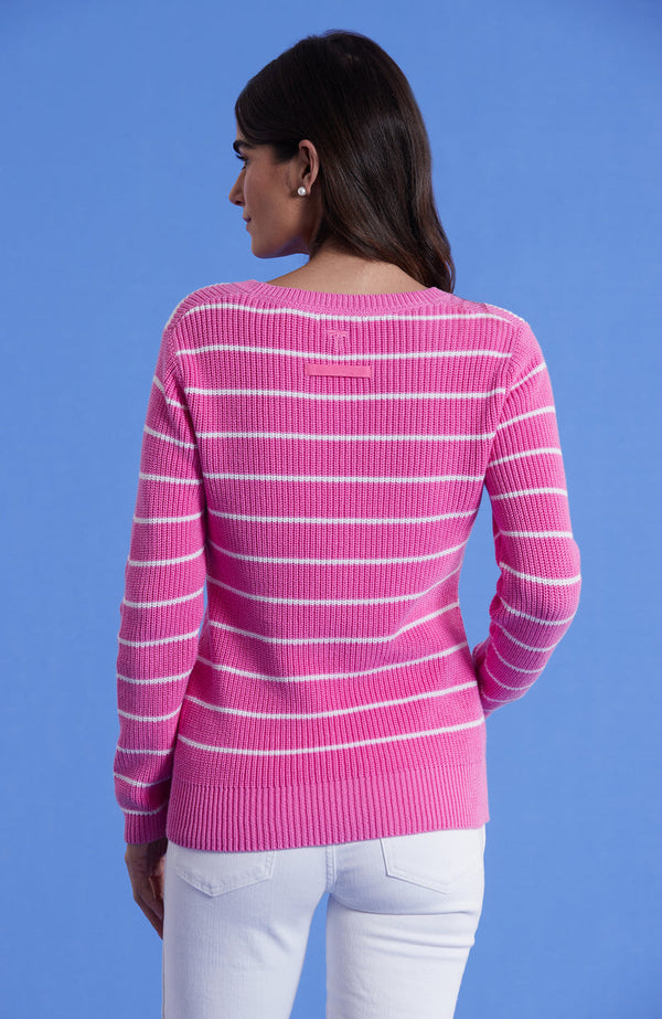 Striped Shaker Sweater