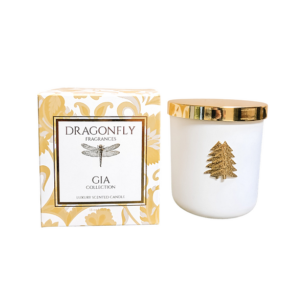 Gia Tree Candle - White