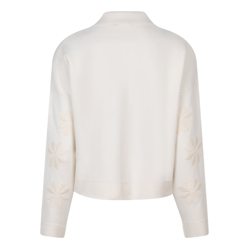 Boxy Embroidered Cardigan