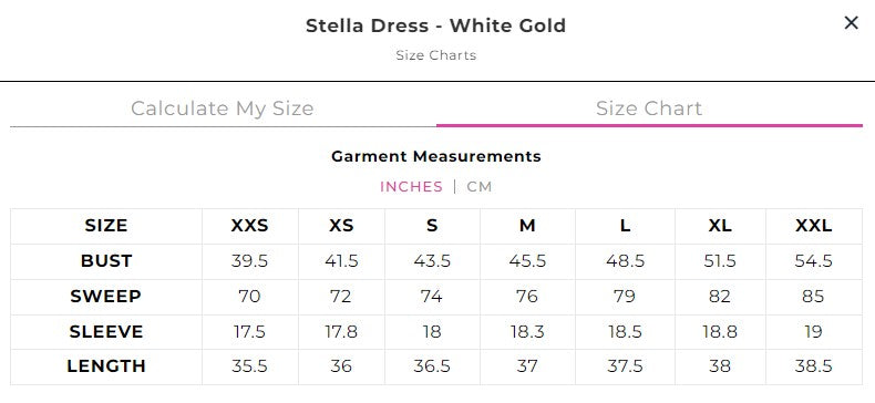 Stella Dress - White Gold