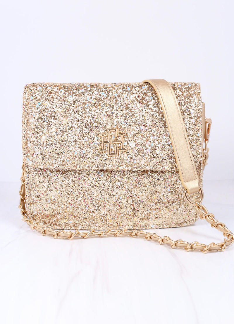 Evelyn Crossbody Bag - Glitter Gold